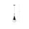 Nuvo Admiral 1-Light Pendant 10 in. Matte Black and Brushed Nickel White Opal Glass 60/7913 - alternate 6